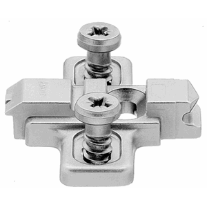 Monteringsplate Blum 37mm H0 m/Euroskrue Zamak