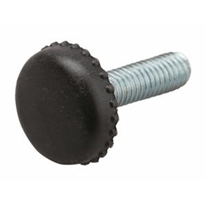 Justerfot M6x22mm Ø19mm Sort