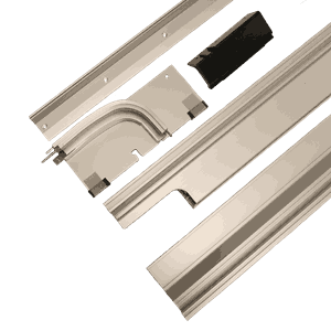 Toppskinnesett Hawa Folding Concepta III 20/25 2 Dører Venstre Anodisert