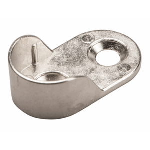 Garderoberørholder Oval 30x15mm Forniklet