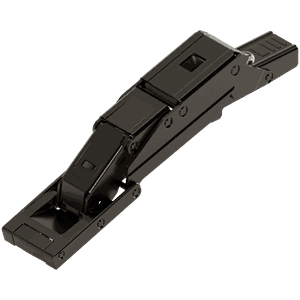 Hengsel Blum Cristallo 110° Glassdør m/Demper Svart Onyx