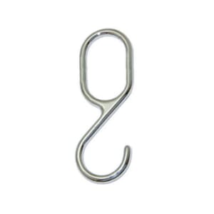 S-Krok For Garderoberør 30x15mm Oval Krom