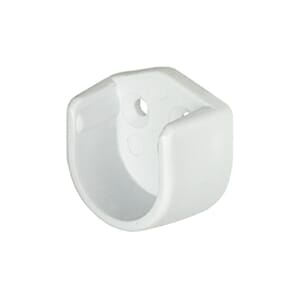 Garderoberørholder 25mm Plast Hvit