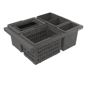 Avfallssorterer IMA Cube Basic Low 600 ECO Antrasitt