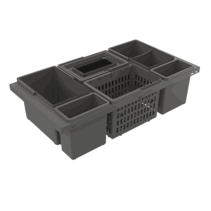 Avfallssorterer IMA Cube Basic Low 800 ECO Antrasitt