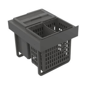 Avfallssorterer IMA Select Base 400 ECO Bunnmontert Antrasitt