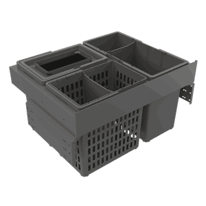 Avfallssorterer IMA Select Side 600 ECO Sidemontert Antrasitt