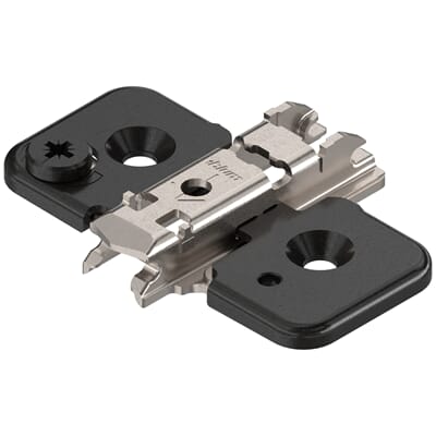 Blum monteringsplate 37mm (treskrue) Onyx svart