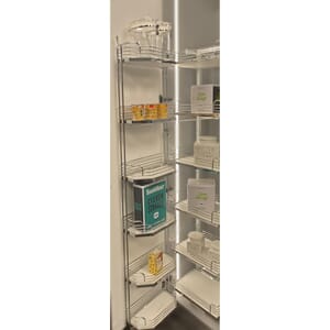 Høyskapsuttrekk Kesseböhmer Tandem Hvit/Krom