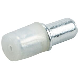 Hyllebærer Ø5/5mm med plast hette for glasshylle pk 10 stk