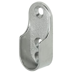 Garderoberørholder oval 30X15mm krom