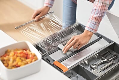 Blum plastfolie dispenser