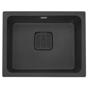 Kjøkkenvask Combo underlimt sort kompositt 1 kum 550x435mm