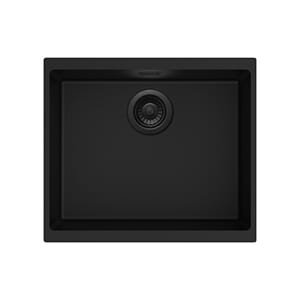 Kjøkkenvask Stala Essent 1 Kum Plan & Underlim Sort Kompositt