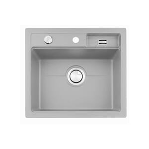 Combo komposittvask grå 1 kum toppmontert 570x510mm