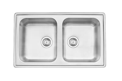 Kjøkkenvask Lyria L40-40 2 kum uten rille 830x500mm