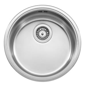 Kjøkkenvask Jazz 1 kum Ø innvendig 385mm Ø utvendig 485mm